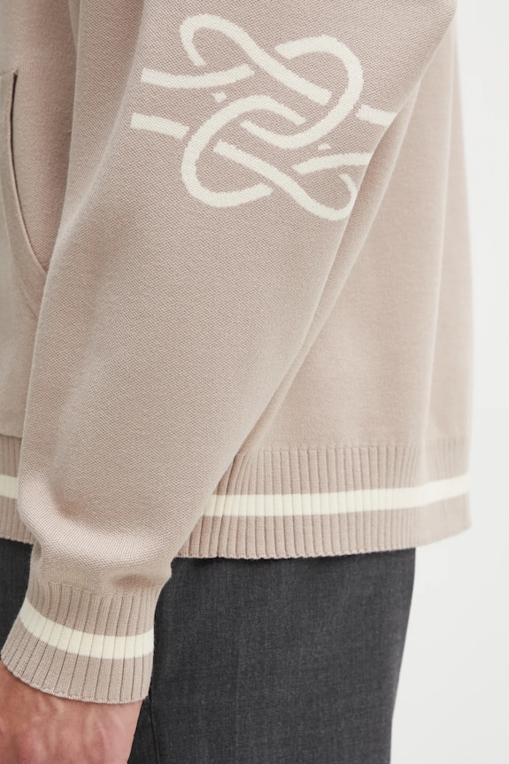 Filling Pieces Knit Hoodie with viscose Men's 422532500265 beige