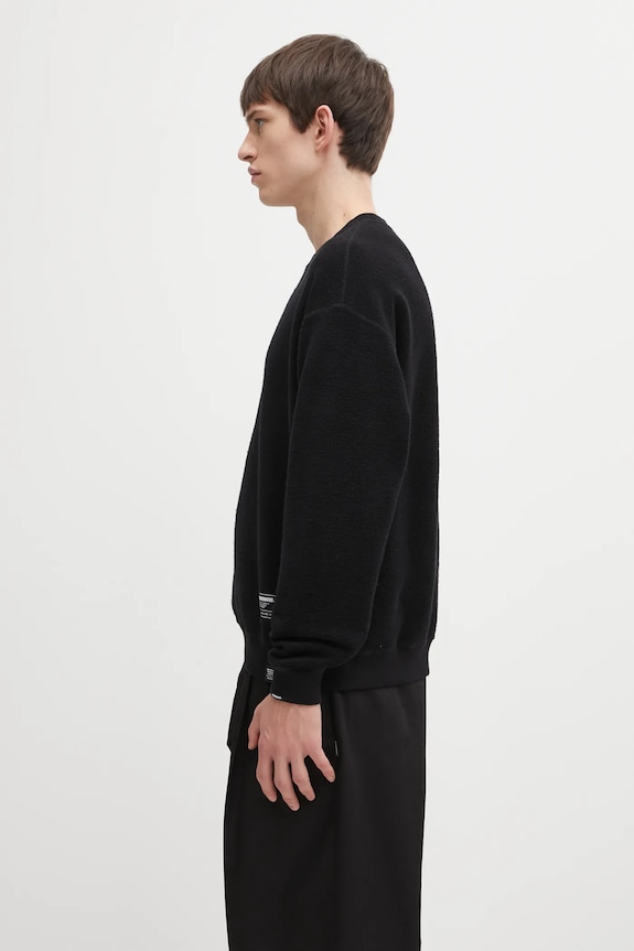 NEIGHBORHOOD felpa in cotone double-face REVERSIBLE SWEAT 252UWNH.CSM07 nero AW25