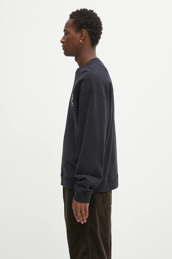 Памучен суичър Café Kitsuné Coffee Cup Relaxed CKMU00302KM0330 черен AW25