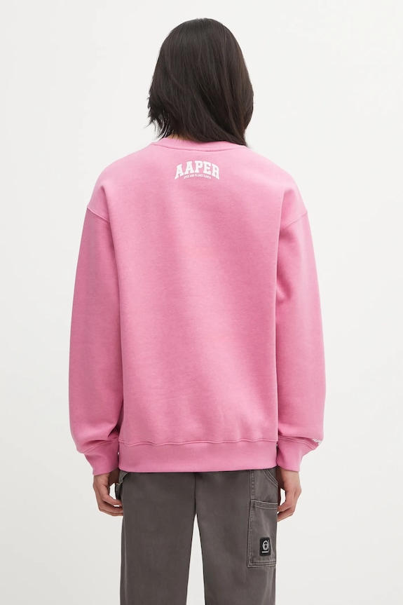 Дрехи Суичър AAPE Aaper Crew Neck AAPSWMC366XAP розов