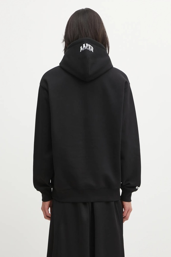 Îmbrăcăminte AAPE bluză Aaper Hoodie AAPSWMC370XXP negru