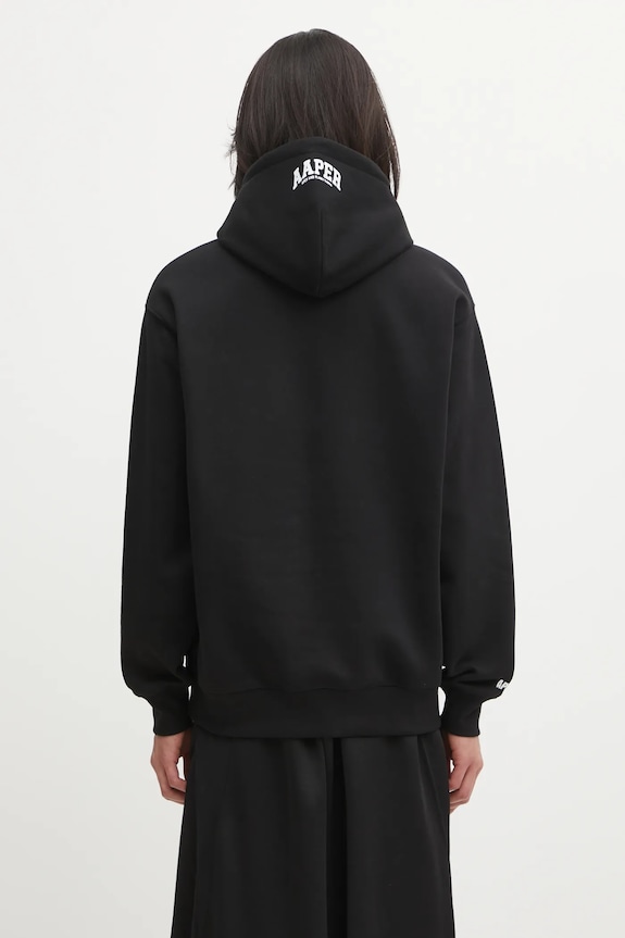 Îmbrăcăminte AAPE bluză Aaper Hoodie AAPSWMC370XXP negru