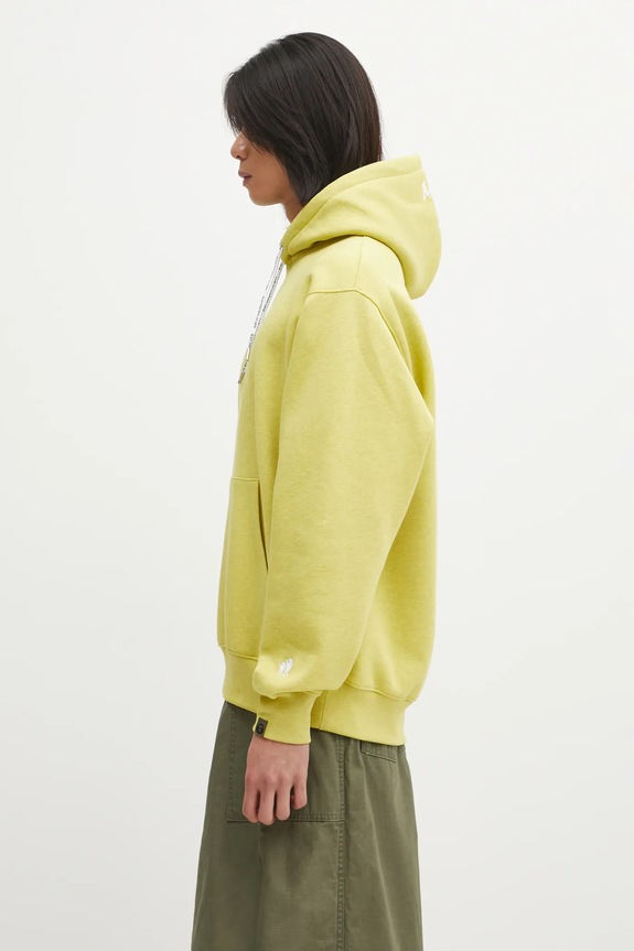 Dukserica AAPE Aaper Hoodie AAPSWMC370XBP zelena AW25