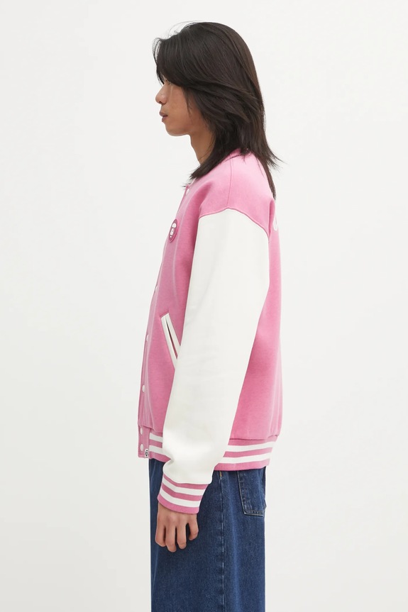 AAPE bluza Now Zip Up AAPSWMC360XAP różowy AW25