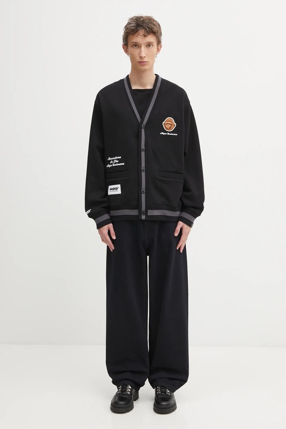 Кофта AAPE Aaper Zip Up AAPSWMC374XXP чорний