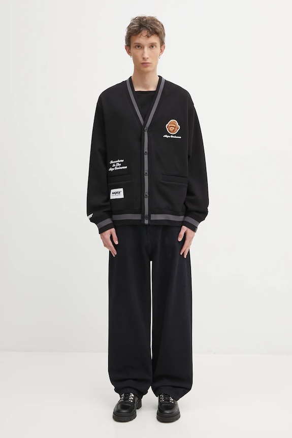Кофта AAPE Aaper Zip Up AAPSWMC374XXP чорний