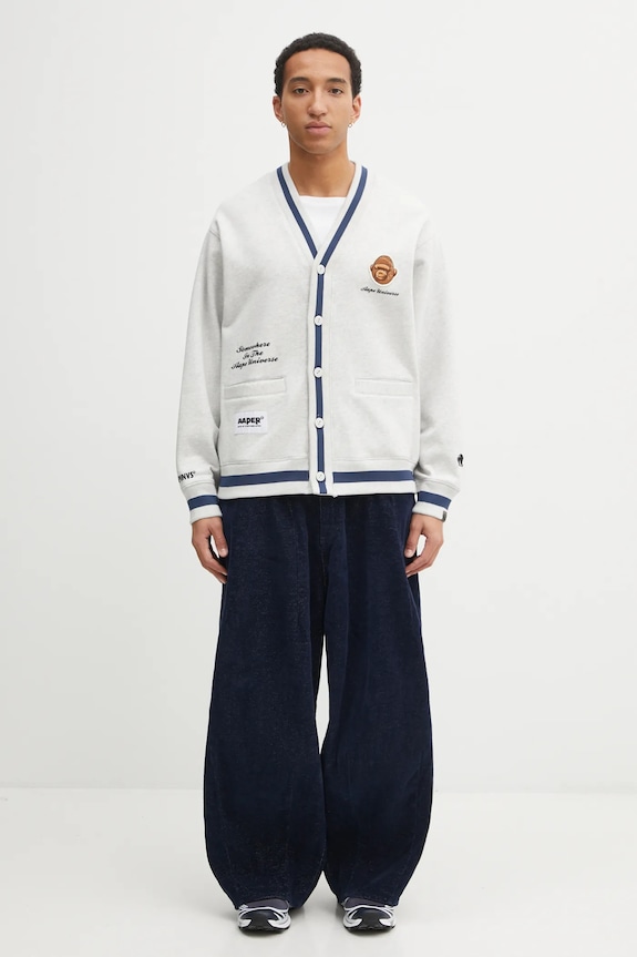 Кофта AAPE Aaper Zip Up AAPSWMC374XAP сірий