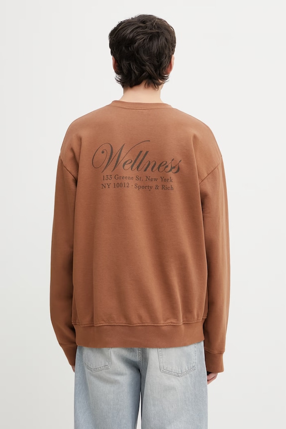Clothing Sporty & Rich Soho Men's cotton sweatshirt ST07165083BR26 brown