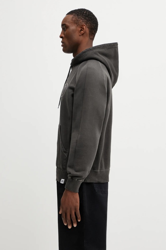 Хлопковая кофта NEIGHBORHOOD PIGMENT DYED SWEAT 252FPNH.CSM05 серый AW25