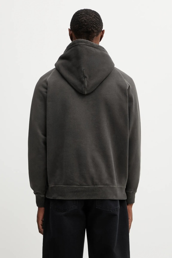 Одежда Хлопковая кофта NEIGHBORHOOD PIGMENT DYED SWEAT 252FPNH.CSM05 серый