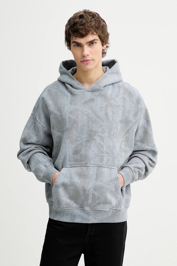 Mikina Abercrombie & Fitch s kapucňou modrá KI122.5625.228
