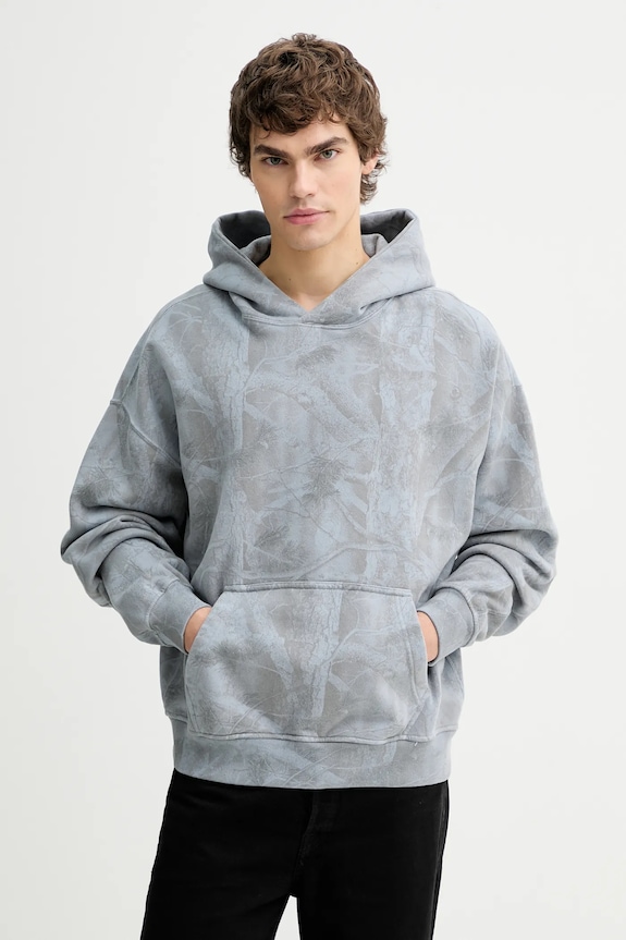 Mikina Abercrombie & Fitch s kapucňou modrá KI122.5625.228