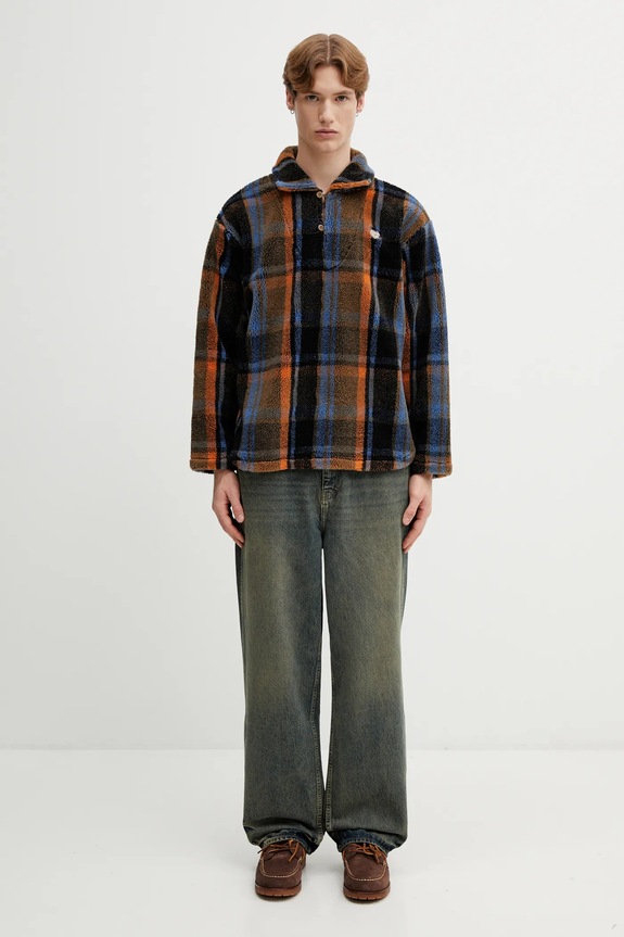 Кофта с примесью шерсти Human Made KNITTED FLEECE HM30CS015 коричневый