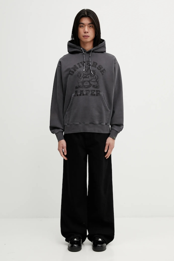 Бавовняна кофта AAPE AAPSWMC369XXP сірий