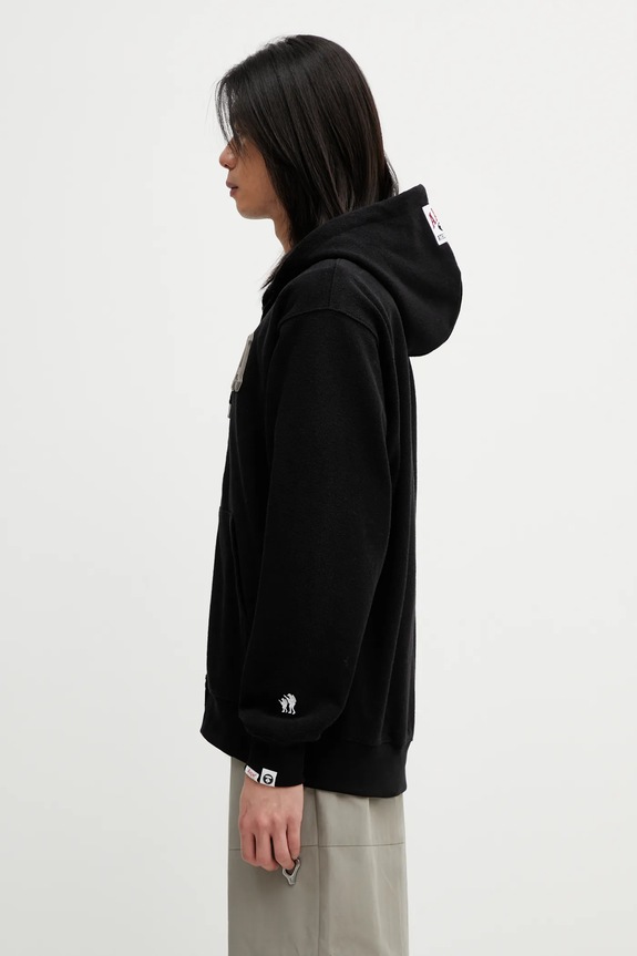 AAPE bluză AAPSWMC378XXP negru AW25