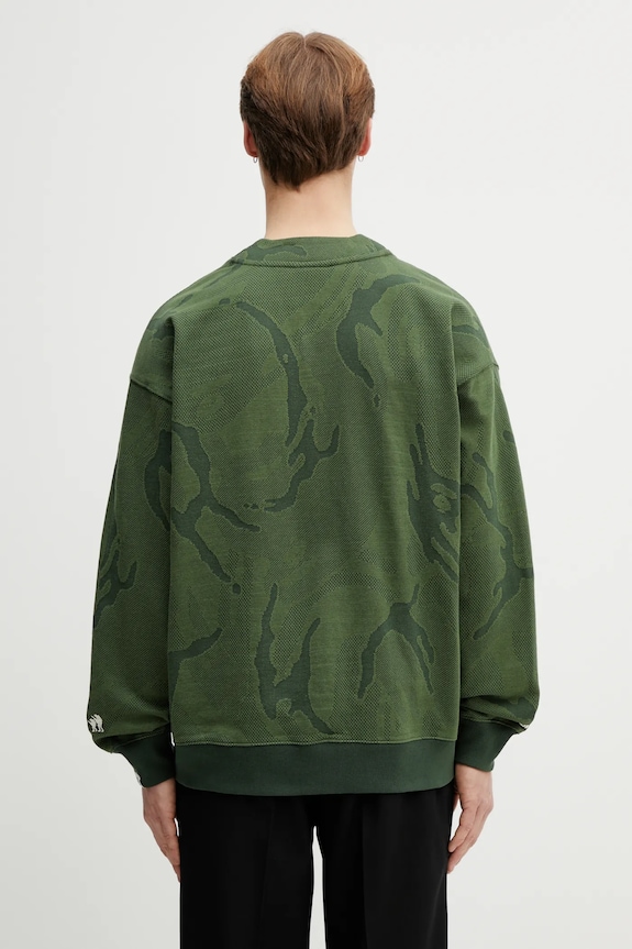 Одежда Хлопковая кофта AAPE AAPSWMC393XBP зелёный