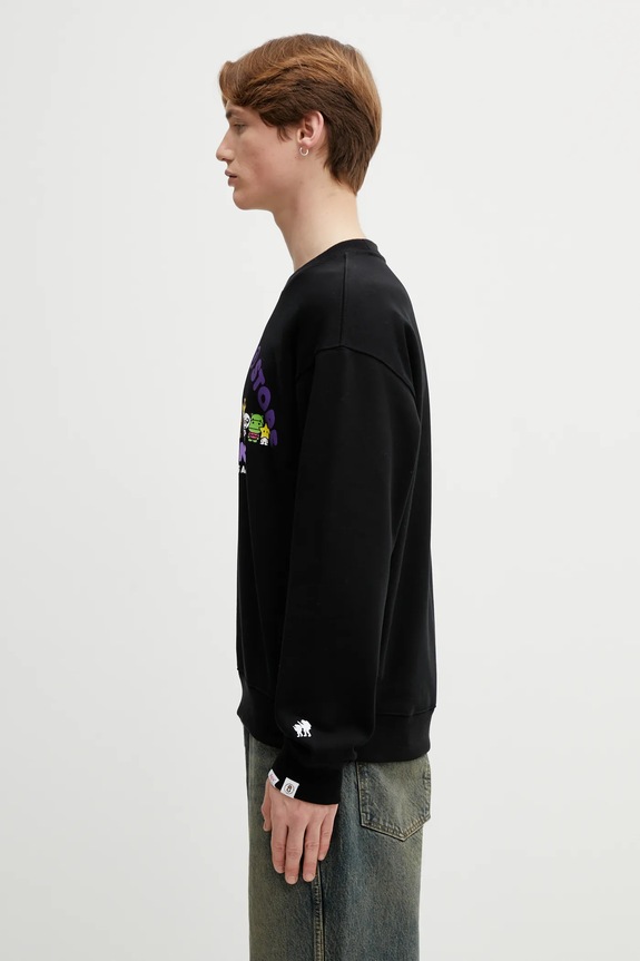 Mikina AAPE AAPSWM9794XXP čierna AW25