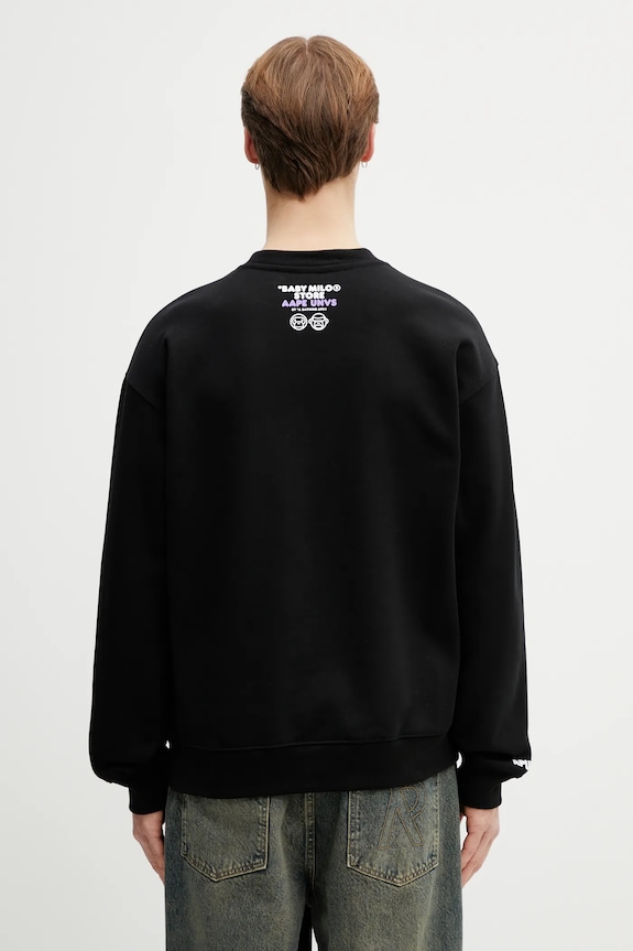 Odjeća Dukserica AAPE AAPSWM9794XXP crna
