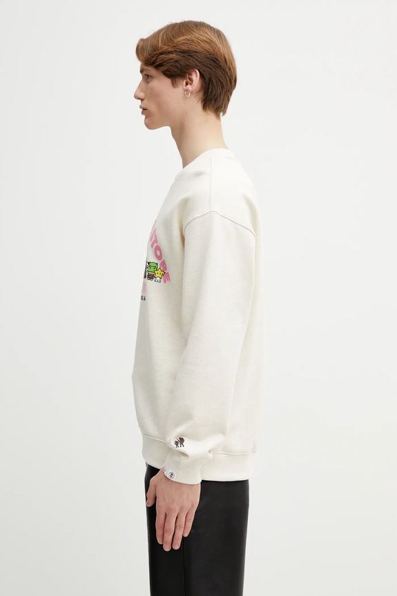 Mikina AAPE AAPSWM9794XBP béžová AW25