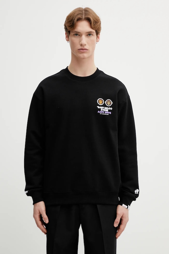 Odjeća Dukserica AAPE AAPSWM9795XXP crna
