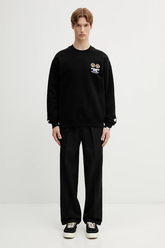 Dukserica AAPE AAPSWM9795XXP crna