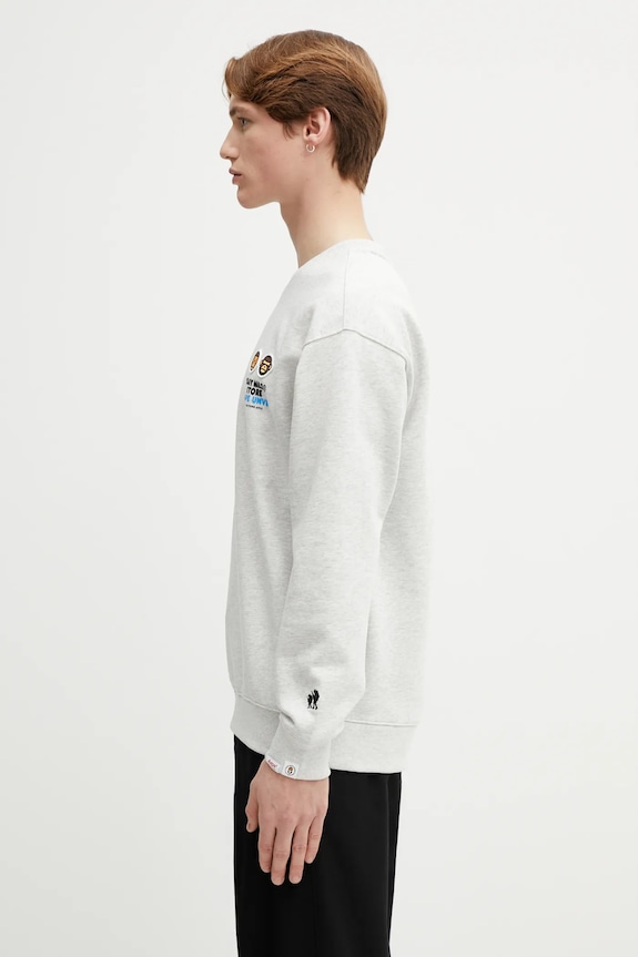 Mikina AAPE AAPSWM9795XAP sivá AW25