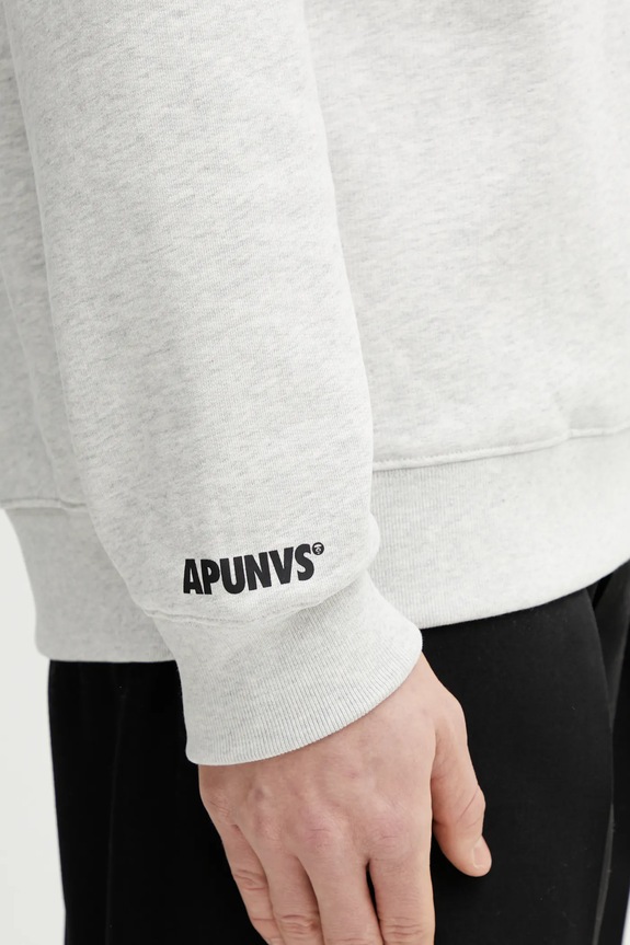Mikina AAPE sivá AAPSWM9795XAP