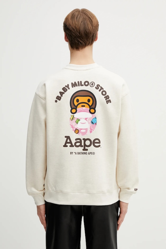 AAPE bluza pozostałe beżowy AAPSWM9795XBP