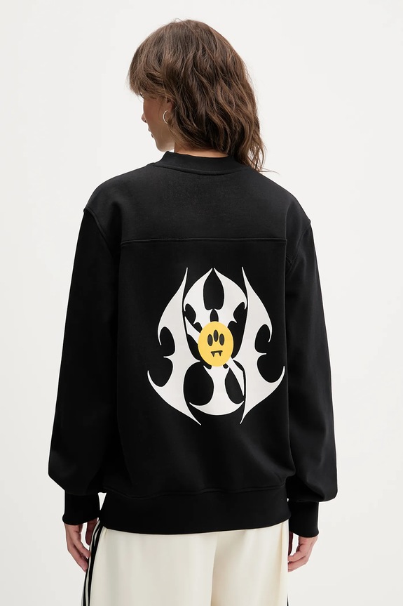 Ρούχα Βαμβακερή μπλούζα Barrow F5BWUASW042 μαύρο