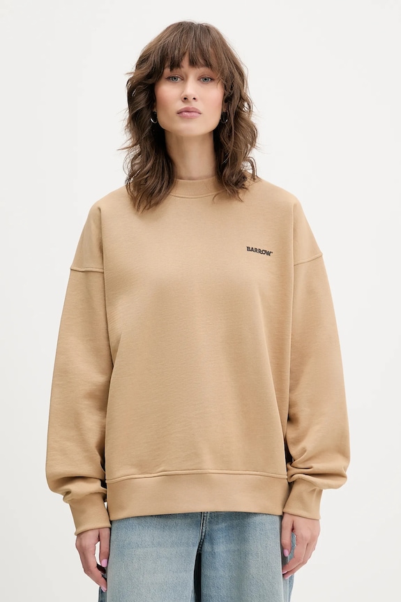 Odzież Barrow bluza bawełniana F5BWUASW069 beżowy