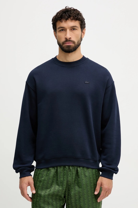 Lacoste bluza bawełniana SH7745 granatowy AW25