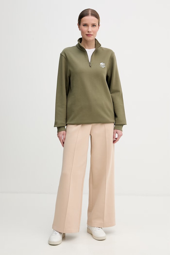 Lacoste bluza bawełniana SH2735 zielony