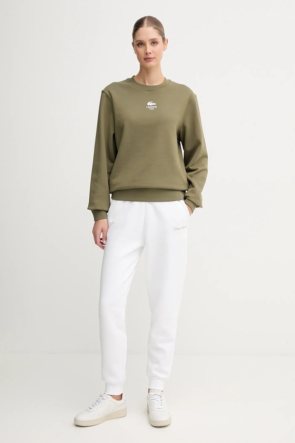 Lacoste pamut melegítőfelső SH2736 zöld