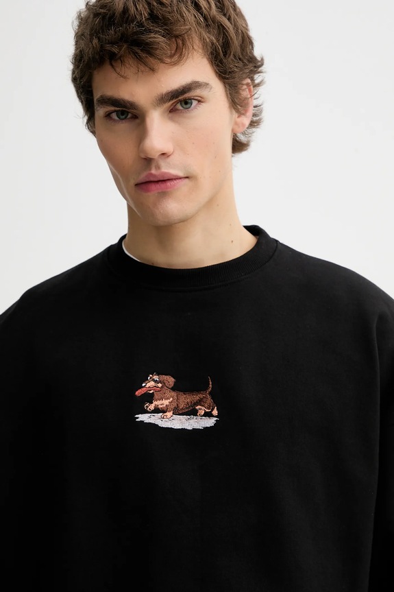 Pamučna dukserica Kaotiko AR051.01.G002 crna