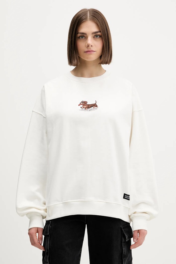 Kaotiko felpa in cotone AR051.02.G002 bianco