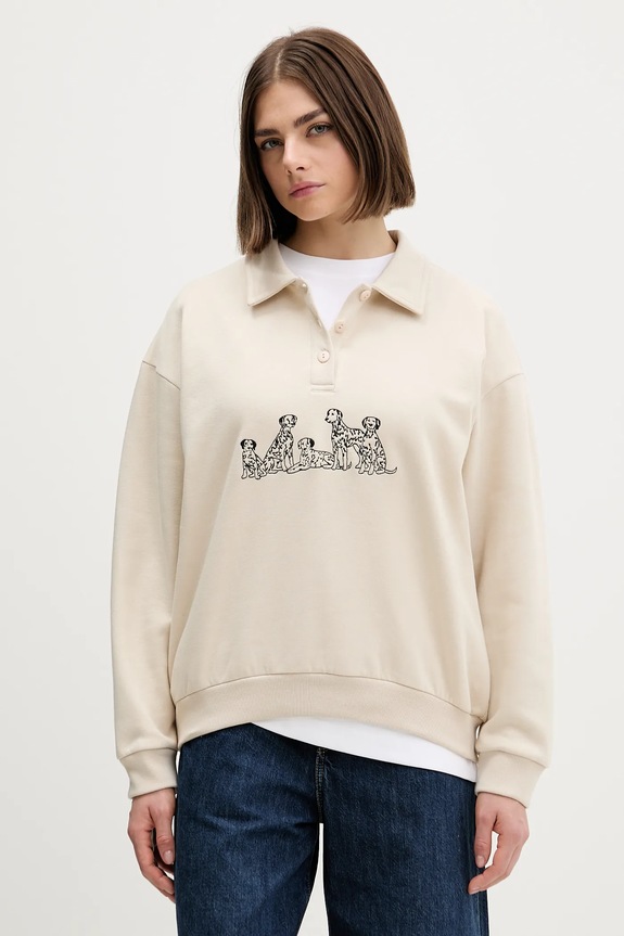 Odjeća Dukserica Kaotiko AR006.02.M002 bež