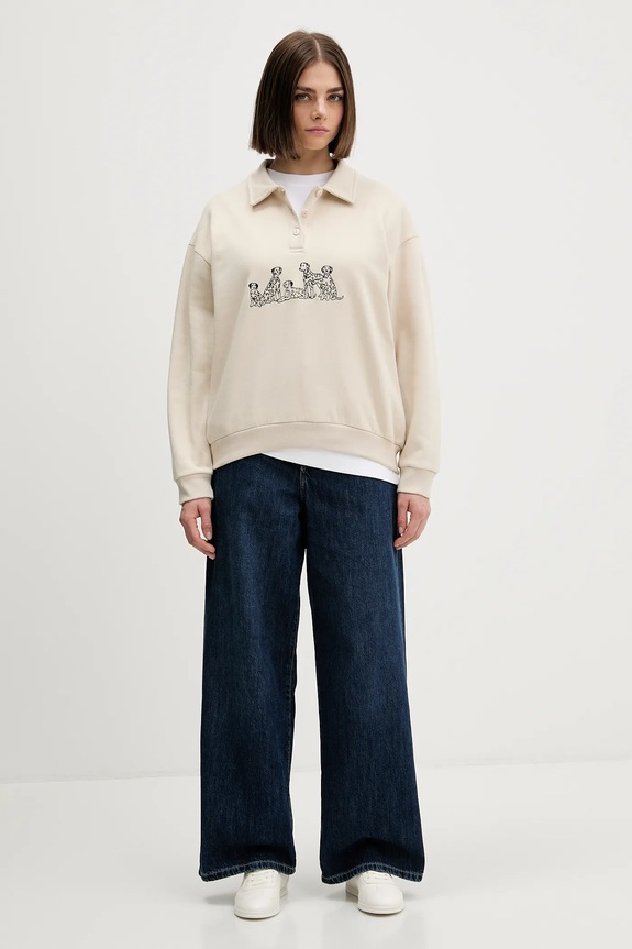 Dukserica Kaotiko AR006.02.M002 bež