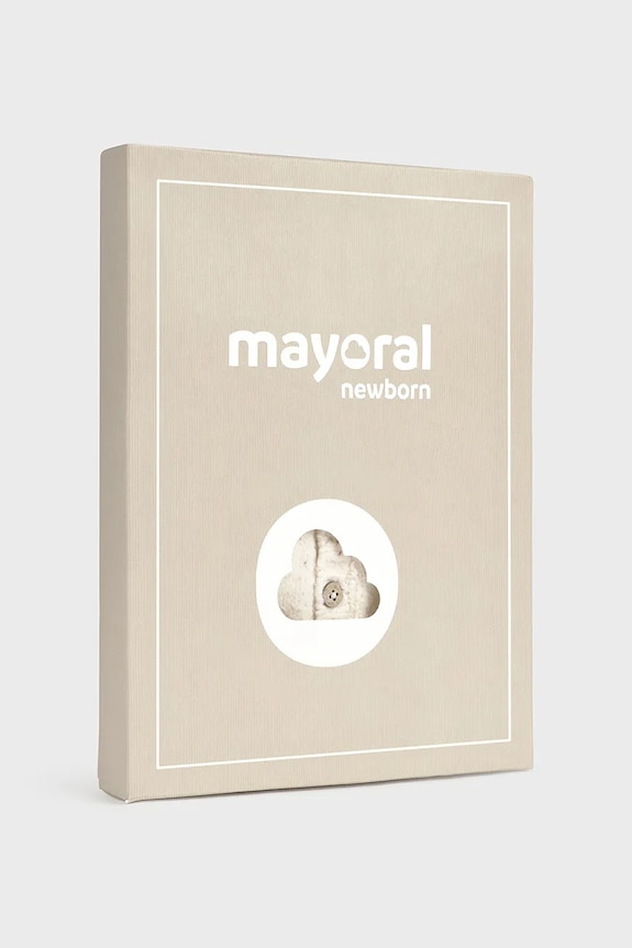 Φόρμες με φουφούλα μωρού Mayoral Newborn 2614.1J.Newborn.9BYA μπεζ