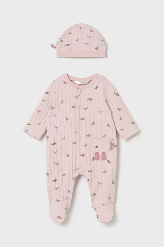 Kombinezon i kapa za bebe Mayoral Newborn Proizvod za bebe roza 2717.1F.Newborn.9BYA