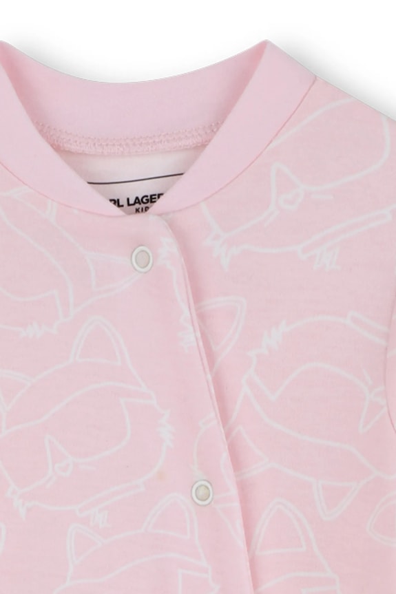 Karl Lagerfeld komplet bawełniany niemowlęcy Z30968 różowy