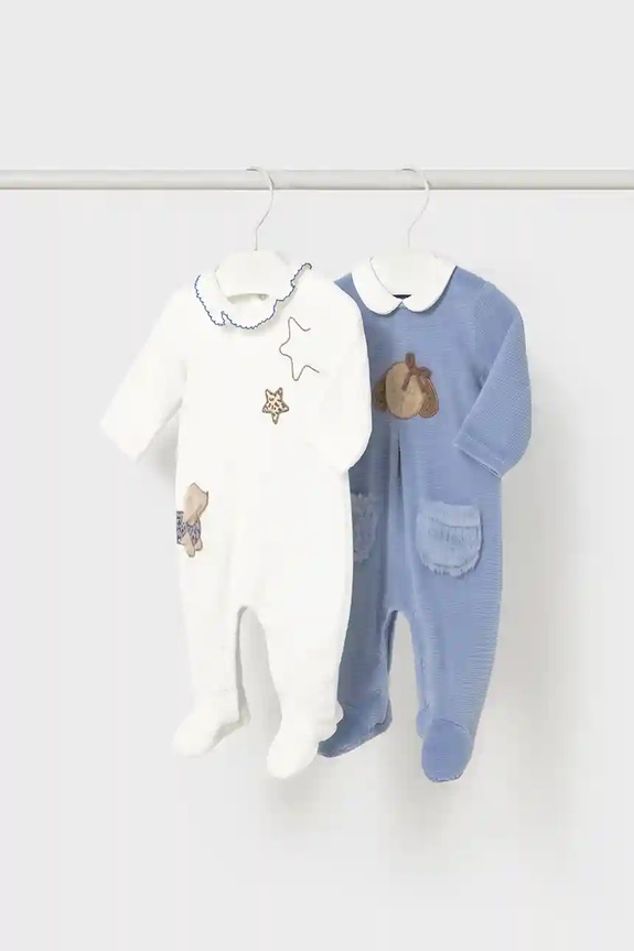 Mayoral Newborn śpioszki niemowlęce 2-pack Produkt niemowlęcy niebieski 2702.2C.Newborn.9BYA