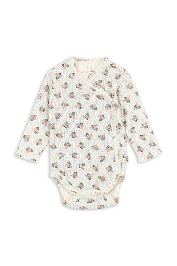 Konges Sløjd pamut baba body MINNIE NEWBORN BODY GOTS Bébi termékek többszínű KS104377.9BYA