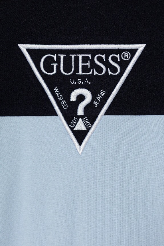 Chłopiec Guess śpioszki bawełniane niemowlęce H5YW07.KA6W4.9BYA niebieski