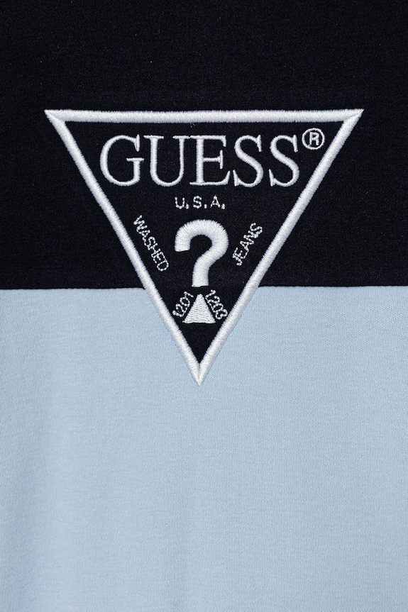 Chłopiec Guess śpioszki bawełniane niemowlęce H5YW07.KA6W4.9BYA niebieski