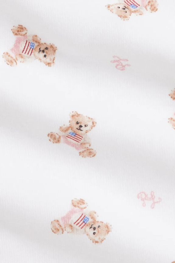 Chlapec Bavlnené body pre bábätká Polo Ralph Lauren 310981226001 biela