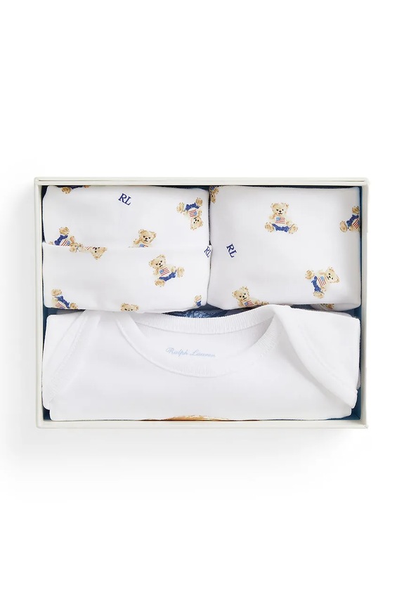 Βαμβακερά φορμάκια για μωρά Polo Ralph Lauren 320P00760001 λευκό AW25