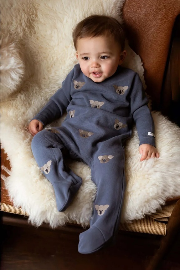 Donsje pajacyk niemowlęcy bawełniany Phlyn Onesie Koalas Produkt niemowlęcy niebieski 3039201