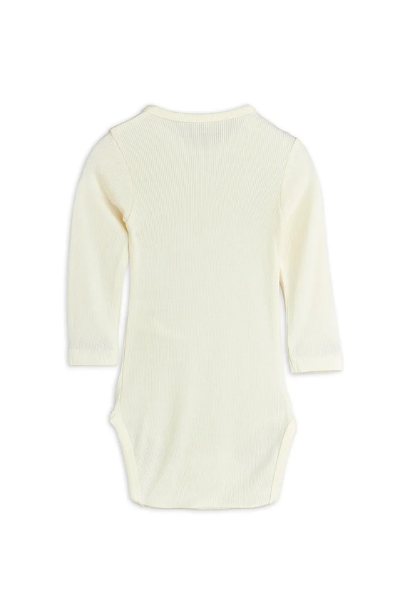 Mini Rodini body niemowlęce 11000328 beżowy AW25