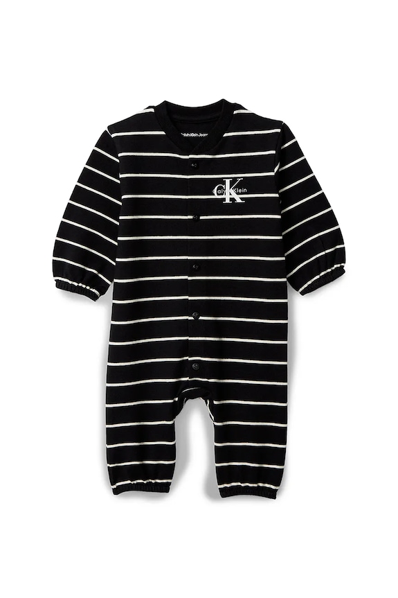 Calvin Klein Jeans pajacyk niemowlęcy czarny IN0IN00338.9BYA