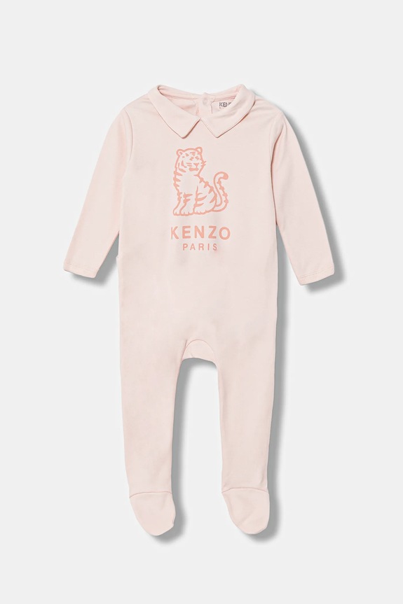 Chłopiec Kenzo Kids pajacyk niemowlęcy bawełniany 2-pack K61253 różowy